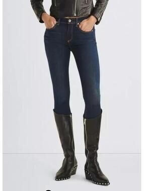 Rag and Bone Cate Ankle Skinny Jean High Stretch Denim 25